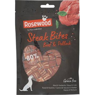 Foto van Pets unlimited steak bites beef 100 gram bij jumbo