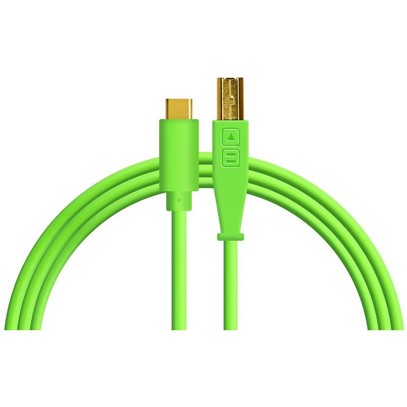 Foto van Dj techtools chroma cable straight usb-c 1.5 m groen