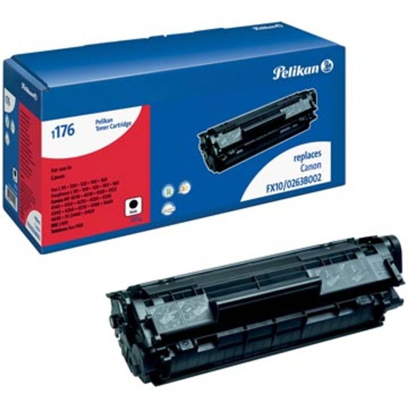 Foto van Pelikan toner zwart, 2000 pagina'ss voor canon fx10 - oem: 0263b002