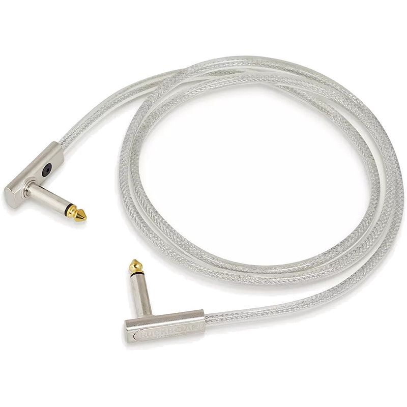 Foto van Rockboard sapphire series flat patch cable transparant 1 m