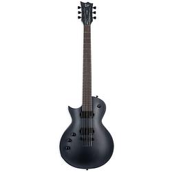 Foto van Esp ltd deluxe ec-1000 baritone charcoal metallic satin linkshandige elektrische bariton gitaar