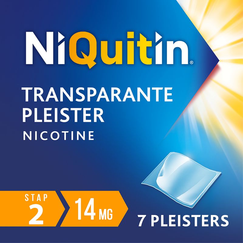 Foto van Niquitin clear pleisters 14mg stap 2