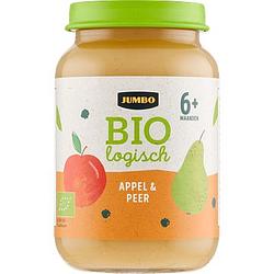 Foto van Jumbo biologisch babyvoeding appel & peer 6+ maanden 190g