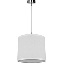 Foto van Led hanglamp - hangverlichting - aigi utra - e27 fitting - rond - mat wit - kunststof