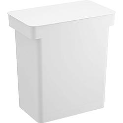 Foto van Yamazaki airtight trash can with caster - tower - white