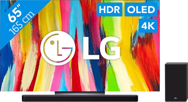 Foto van Lg oled65c24la (2022) + soundbar