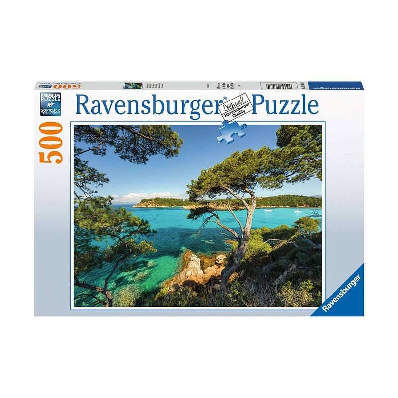 Foto van Ravensburger puzzel 500 p - zeezicht