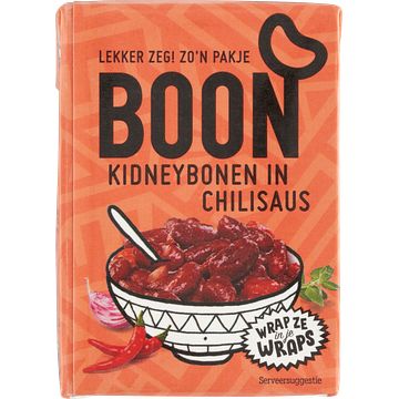 Foto van Boon kidneybonen in chilisaus 190g bij jumbo