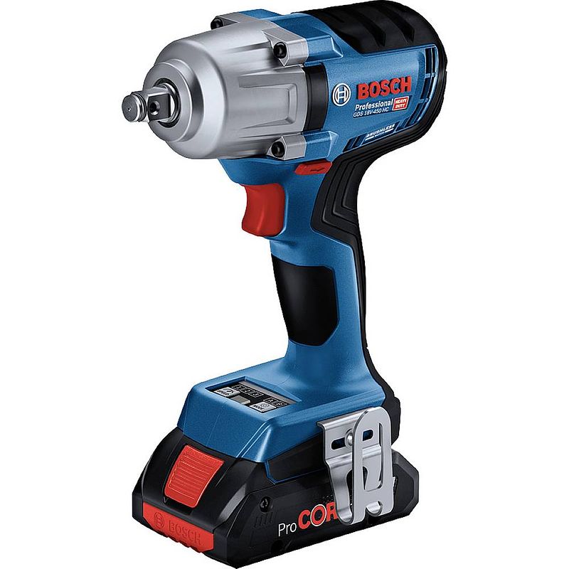 Foto van Bosch professional gds 18v-450 hc 06019k4002 accu-draaislagmoeraanzetter li-ion brushless