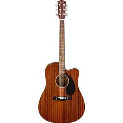 Foto van Fender classic design cd-60sce all mahogany elektrisch-akoestische westerngitaar