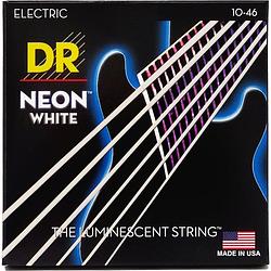 Foto van Dr strings nwe-10 k3 neon hi-def white electric medium 10-46