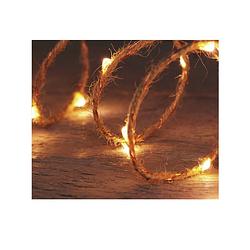 Foto van Anna collection jute lichtsnoer - 40 leds - warm wit - 200 cm - lichtsnoeren