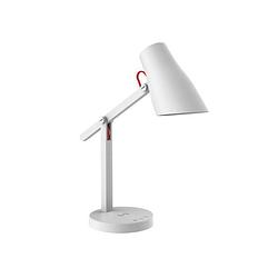 Foto van Dreamled design bureaulamp - draadloze oplader voor smartphone - 3 lichtstanden - wit