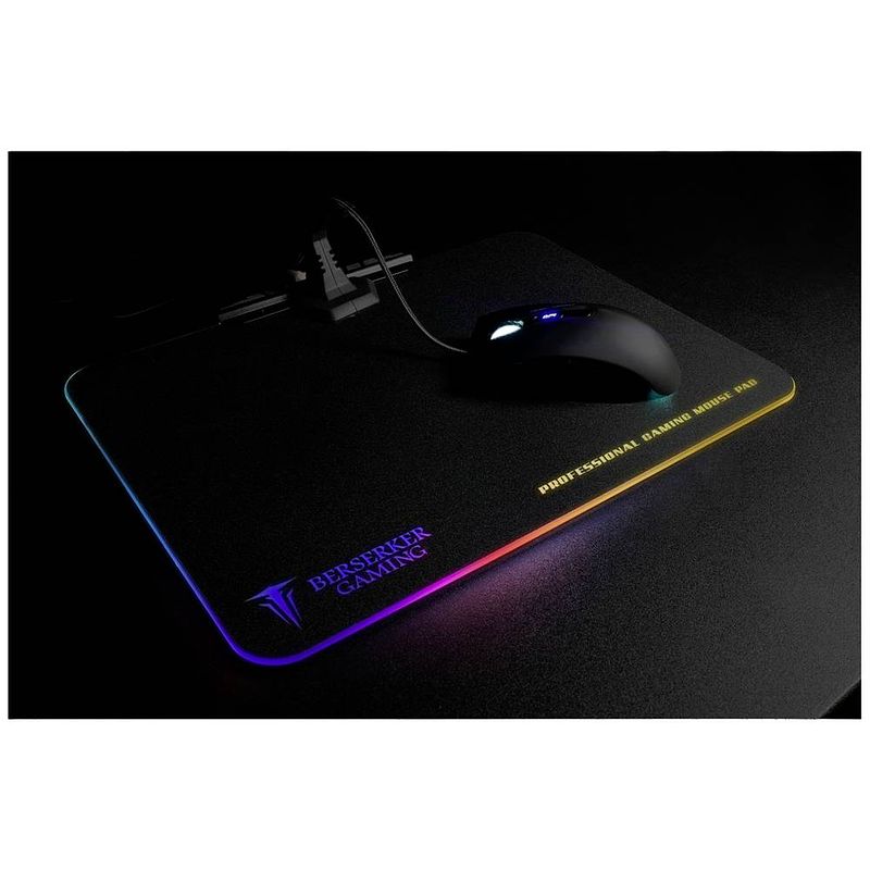 Foto van Berserker gaming gimle gaming muismat verlicht meerdere kleuren (b x h x d) 358 x 5.4 x 258 mm