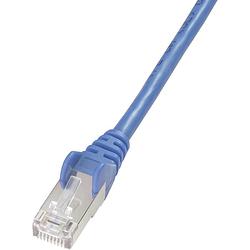 Foto van Digitus dk-1531-100/b rj45 netwerkkabel, patchkabel cat 5e sf/utp 10.00 m blauw 1 stuk(s)