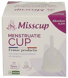 Foto van Misscup menstruatie cup klein kleurloos