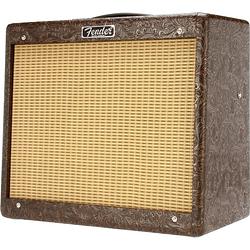 Foto van Fender fsr blues junior iv western 15 watt met 1x12 eminence cannabis rex speaker