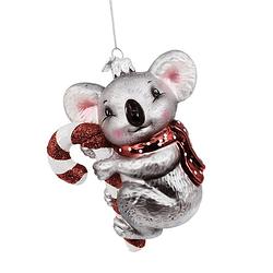 Foto van Noble gems koala candy cane ornament 5 inch kurt s. adler