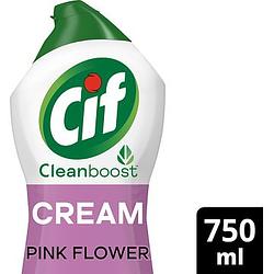 Foto van Cif cleanboost schuurmiddel cream pink 750ml bij jumbo