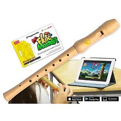 Foto van Voggenreiter 1143 flute master (app) met bergahorn blokfluit duitse boring