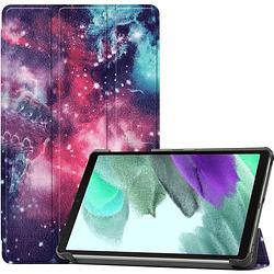 Foto van Basey samsung galaxy tab a7 lite hoesje kunstleer hoes case cover - galaxy