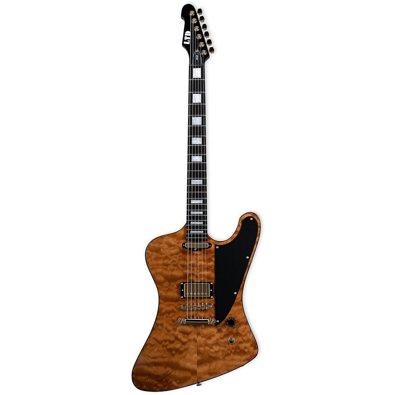 Foto van Esp ltd caleb shomo cs-ii vintage natural elektrische gitaar met koffer