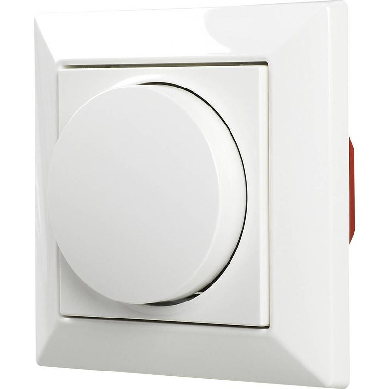 Foto van Ehmann 5591x0100 draaidimmer geschikt voor lampen: led-lamp, halogeenlamp, gloeilamp wit (ral 9016)