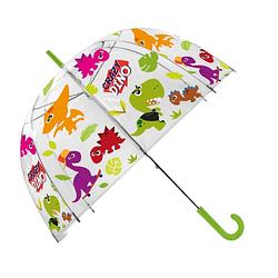 Foto van Kids licensing paraplu crazy dino 48 cm polyester transparant
