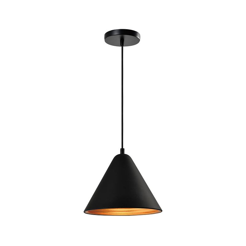 Foto van Quvio hanglamp rond zwart - quv5160l-black