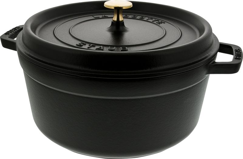 Foto van Staub ronde stoof-/braadpan 26 cm zwart