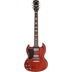 Foto van Gibson original collection sg standard 's61 lh vintage cherry linkshandige elektrische gitaar met koffer