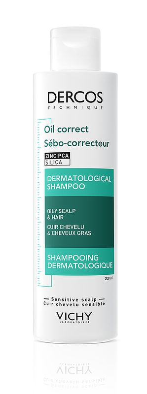 Foto van Vichy dercos oil correct dermatological shampoo oily scalp & hair