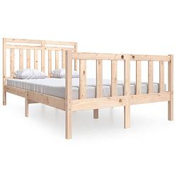 Foto van The living store bedframe grenenhout - 120 x 200 cm - rustiek decoratief design