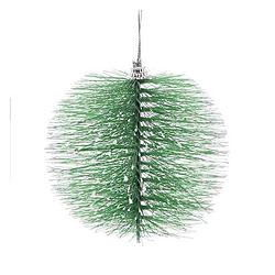 Foto van Kerst hangdeco bottle brush - groen