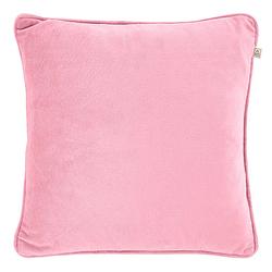 Foto van Dutch decor velvet - kussenhoes roze 45x45 cm - roze