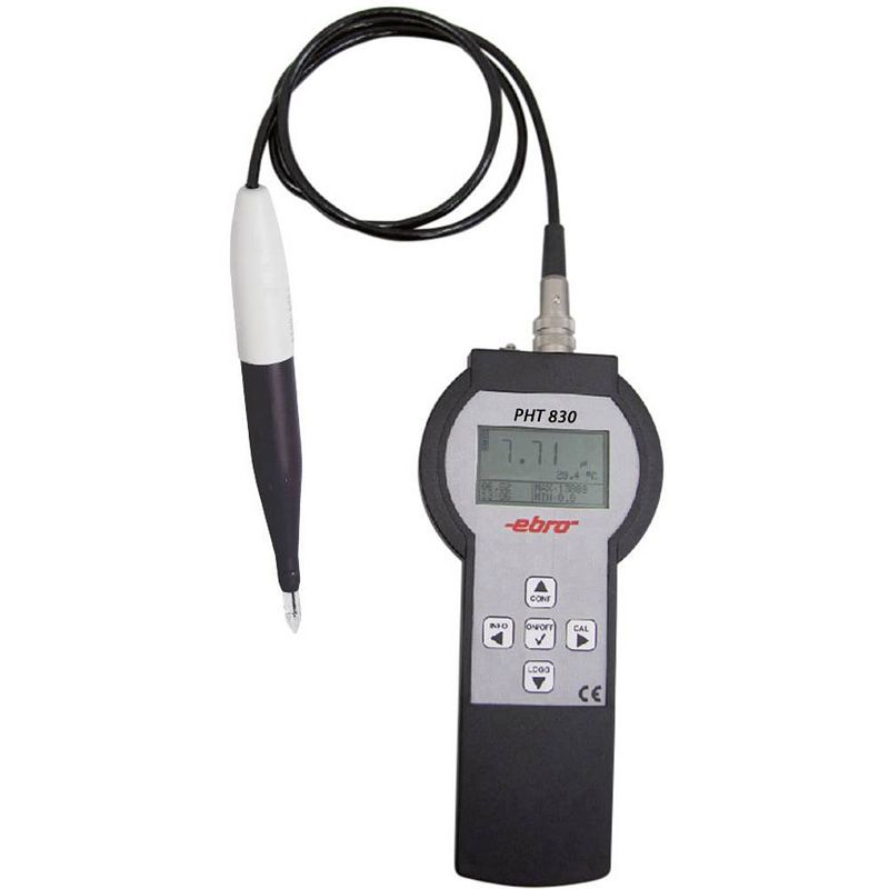 Foto van Ebro pht 830 e ph-meter ph-waarde, temperatuur