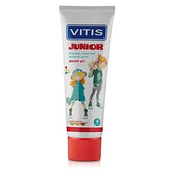 Foto van Vitis junior - 6+ jaar tandpasta/gel - tutti frutti