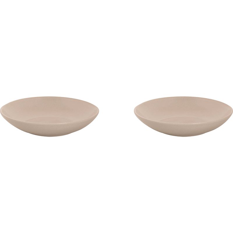 Foto van Mammoet bord diep spirit 21.5 cm wit stoneware 2 stuk(s)