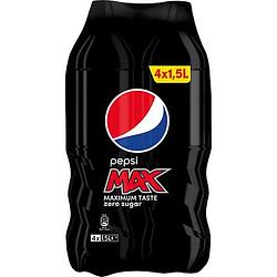 Foto van Pepsi max cola multipack fles 4 x 1,5l bij jumbo