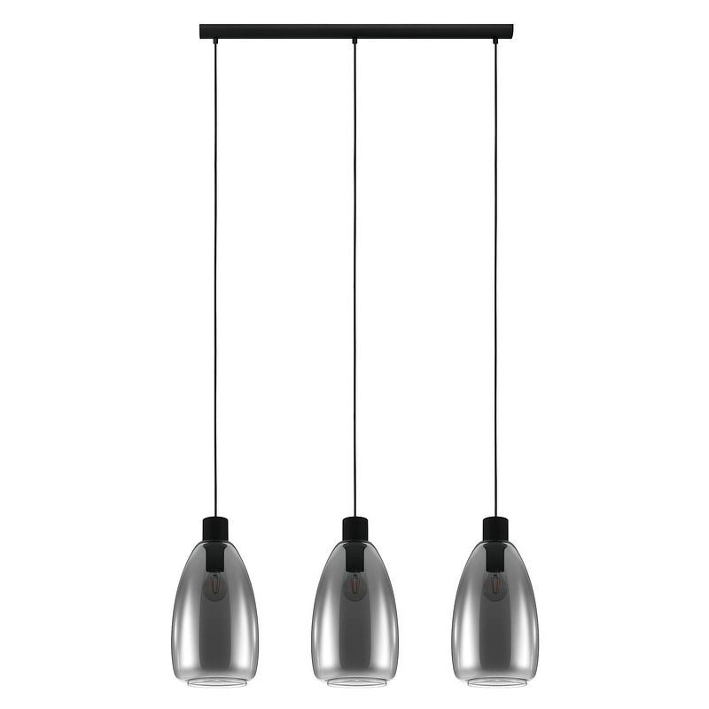 Foto van Eglo chelvey hanglamp - e27 - 89,5 cm - zwart