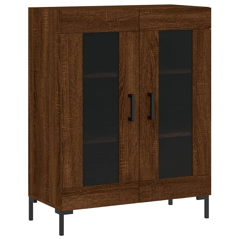 Foto van Vidaxl dressoir 69,5x34x90 cm bewerkt hout bruineikenkleurig