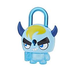 Foto van Hasbro lock stars-figuur horned monster 6 cm blauw 5-delig