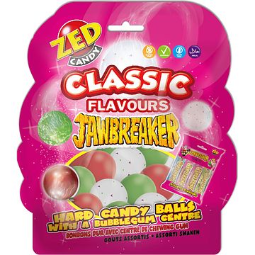 Foto van Zed candy classic flavours jawbreaker 16 stuks 132g bij jumbo