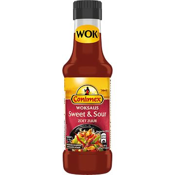 Foto van Conimex woksaus sweet & sour zoet zuur 175ml bij jumbo