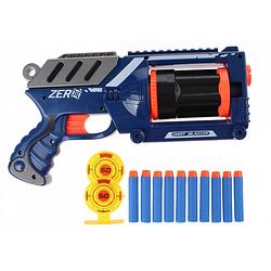 Foto van Toi-toys air blaster foamgeweer met kogels blauw 30 cm