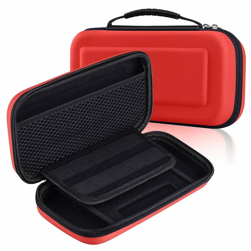 Foto van Nintendo switch case opbergtas / beschermhoes compatible met nintendo switch - rood