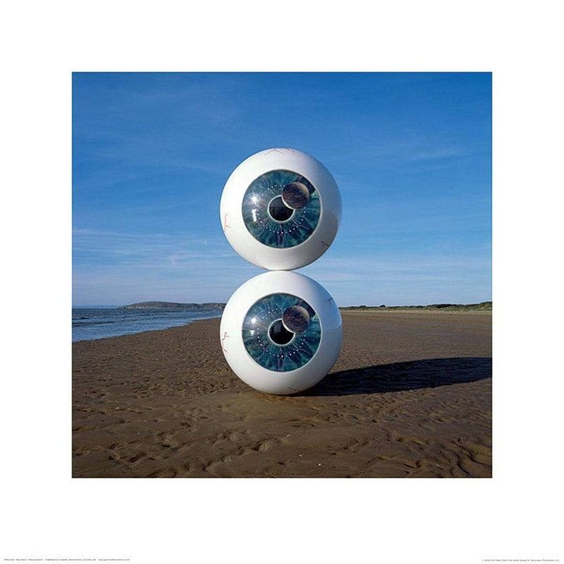 Foto van Pyramid pink floyd pulse eyeballs kunstdruk 40x40cm