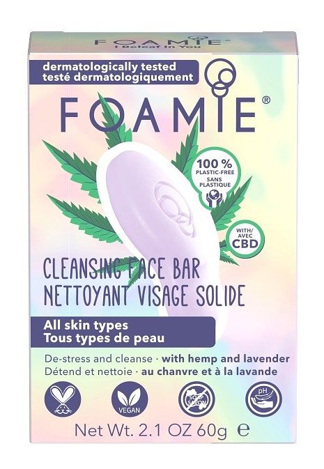 Foto van Foamie cleansing face bar hemp & lavender
