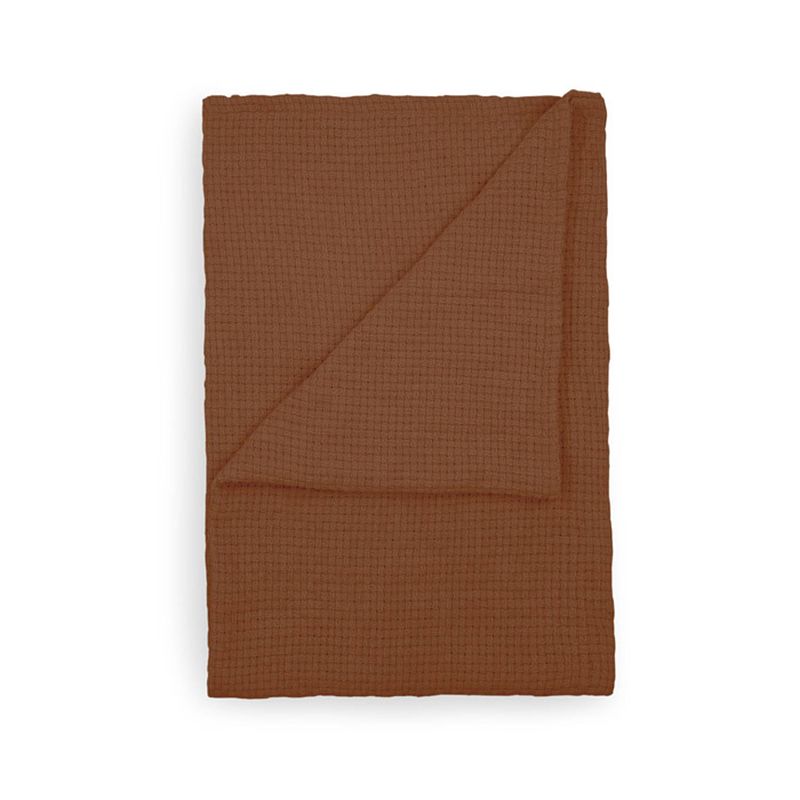 Foto van Geel plaid stephanie - copper oranje - 270x260