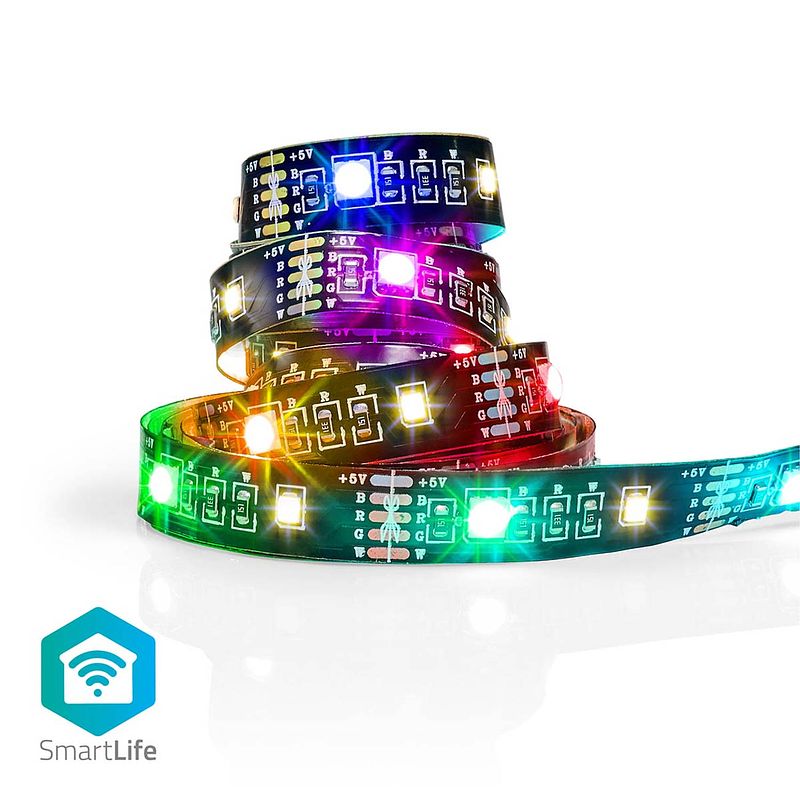 Foto van Nedis smartlife gekleurde led-strip - btls20rgbw